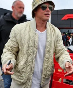 Brad Pitt Quilted Jacket
