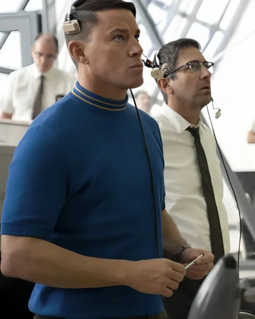 Moon Channing Tatum Blue Shirt