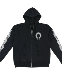 Floral Cross Sleeve Hoodie