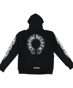 Floral Cross Sleeve Hoodie