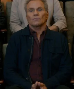 Martin Kove Blue Cotton Jacket