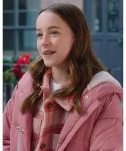 Ava Weiss Pink Puffer Jacket