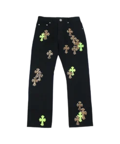 Leather Patches Jeans