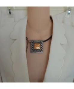 Heather Mitchell Scallop Trim Blazer