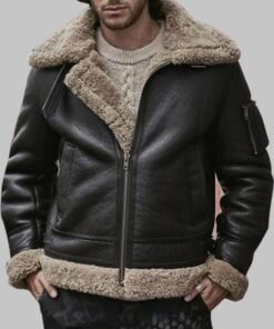Sheepskin Leather Shearling Bold Jacket