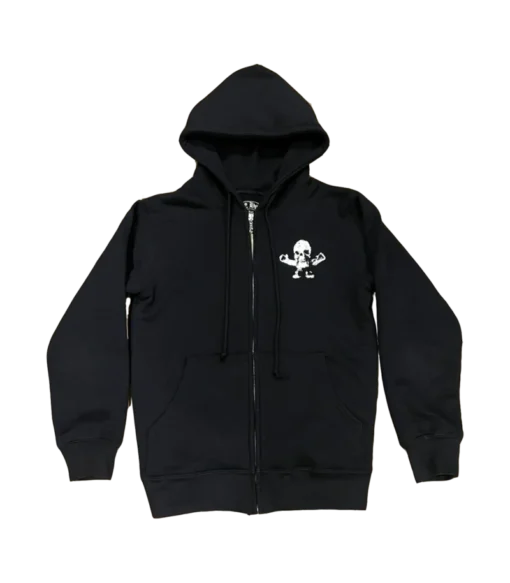 Foti Skeleton Zip Up Hoodie