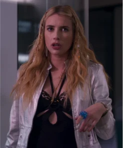 Emma Roberts Silver Jacket