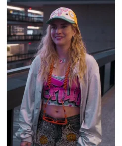 Emma Roberts Silver Jacket