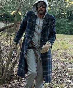 Jeffrey Dean Morgan Plaid Coat