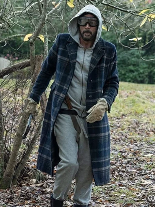 Jeffrey Dean Morgan Plaid Coat