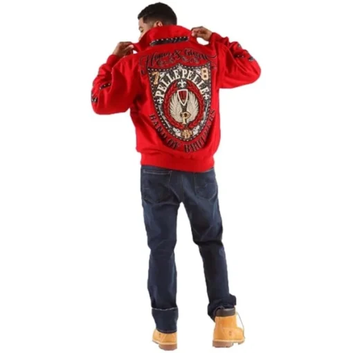 Pelle Pelle Red MB Band Of Brothers Jacket | Wool Jacket