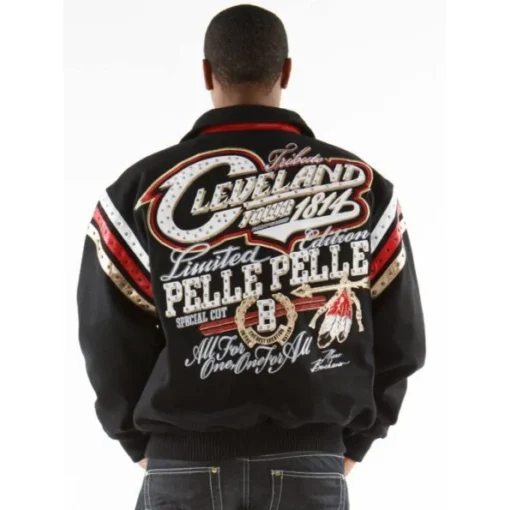 Pelle Pelle Cleveland Town Wool Black Jacket | Men Jacket