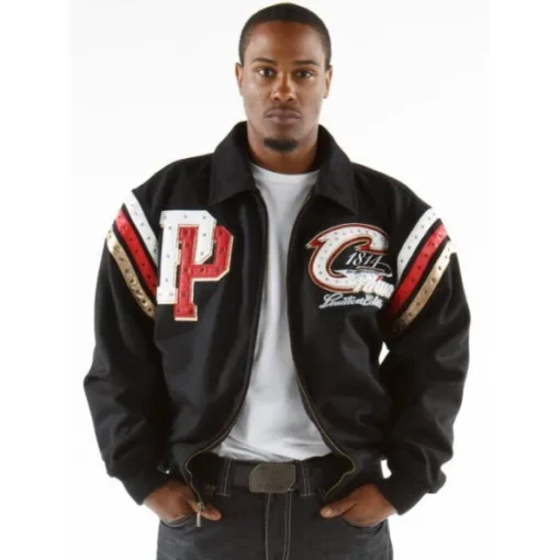 Pelle Pelle Cleveland Town Wool Black Jacket | Men Jacket