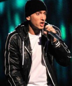 52nd Annual Grammy Eminem Hooded Black Jacket
