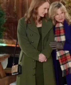 Alex Paxton-Beesley Our Christmas Mural Green Trench Coat