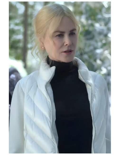 A Family Affair 2024 Nicole Kidman White Puffer Jacket