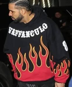 Drake Vaffanculo Flame Fleece Hoodie