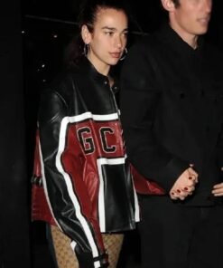 Met Gala Dua Lipa Leather Jacket