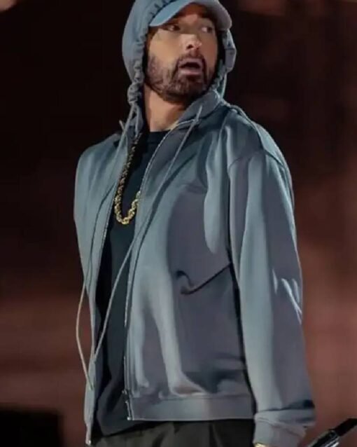 Eminem Grey Zip-Up Hoodie