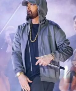 Eminem Grey Zip-Up Hoodie