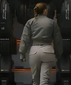 Atlas 2024 Jennifer Lopez Grey Bomber Jacket