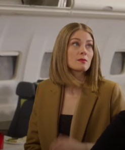 Kim Matula Checkin It Twice Brown Coat