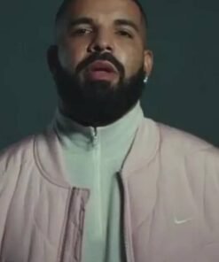 Drake 2023 Laugh Now Cry Later Pink Bomber Jacket