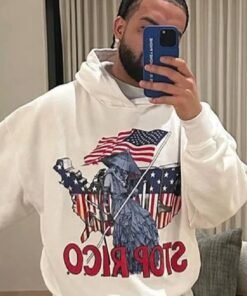 Drake Stop Rico White Hoodie