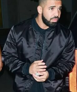 Drake Scorpion Black Bomber Jacket