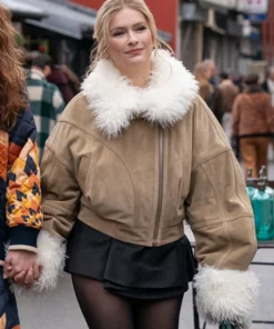 Emily in Paris S04 Camille Razat Fur Jacket