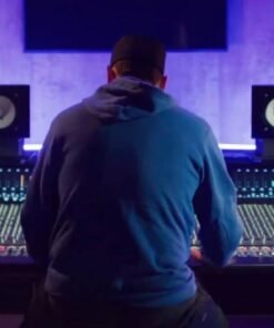 Eminem Barry Sanders Blue Pullover Hoodie