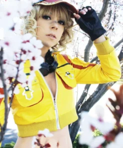 Final Fantasy XV Cindy Aurum Yellow Leather Jacket
