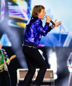 Mick Jagger Hackney Diamonds Tour 2024 Blue Jacket