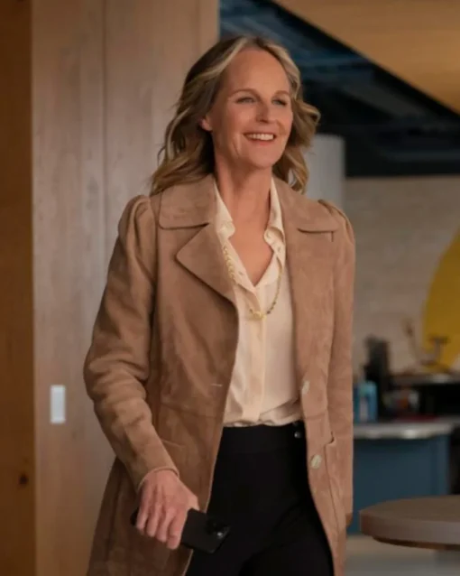 Winnie Landell Hacks Brown Suede Leather Coat