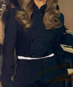 Jennifer Lopez Cropped Black Jacket