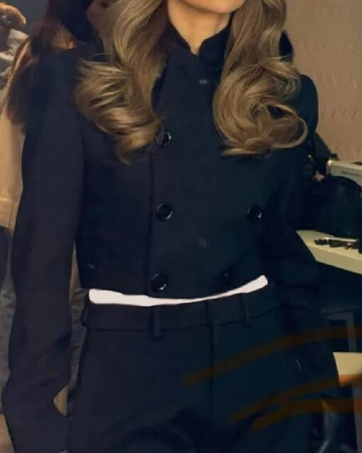 Jennifer Lopez Cropped Black Jacket