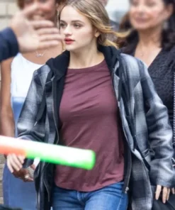 Joey King A Family Affair 2024 Plaid Blazer