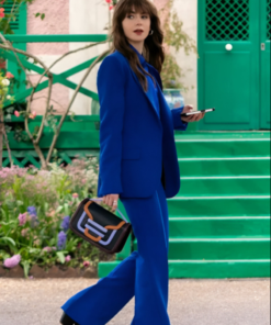 Emily In Paris S04 Lily Collins Blue Suit