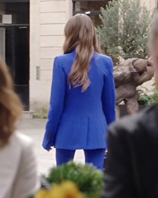 Emily In Paris S04 Lily Collins Blue Suit