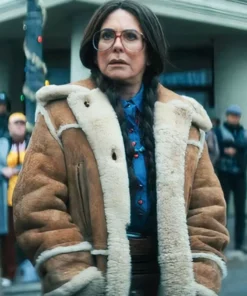 The Umbrella Academy S04 Megan Mullally Brown Coat