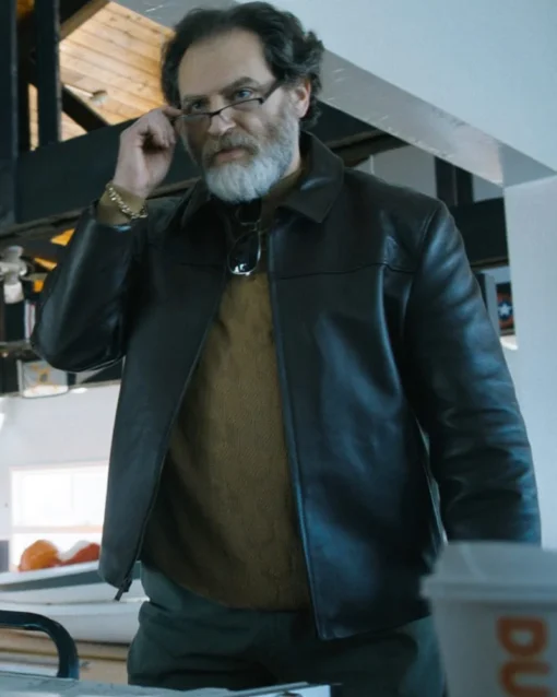 The Instigators 2024 Michael Stuhlbarg Black Jacket