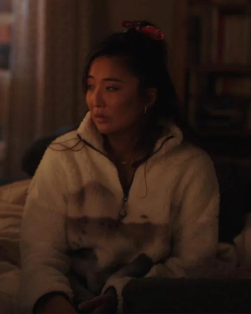 Emily In Paris S04 Ashley Park Zip Up Fleece Jacket