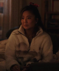 Emily In Paris S04 Ashley Park Zip Up Fleece Jacket