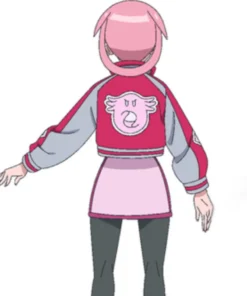 Mollie Pokémon Horizons The Series Red And Grey Bomber Jacket
