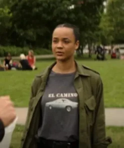 Reacher Maria Sten Green Cotton Jacket