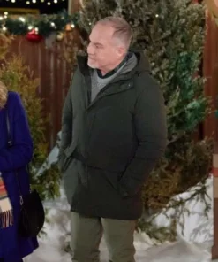 Neil Crone Our Christmas Mural 2023 Green Jacket