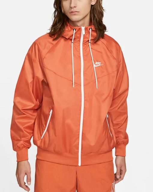 Nike Sportswear Windrunner Orange Hooded Jacket