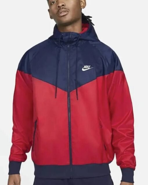 Nike Sportswear Windrunner Red Hooded Jacket