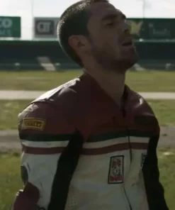 One Fast Move 2024 K j Apa Racer Leather Jacket