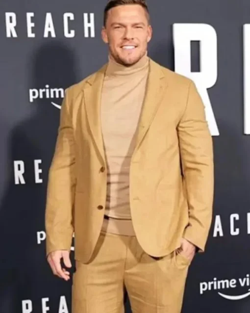 Reacher Alan Ritchson Brown Blazer